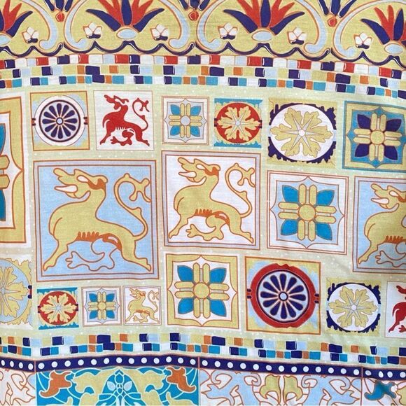 Gallery Collection Hearst Castle Mosaic Design Allover Print T Shirt Sz M - Picture 4 of 8